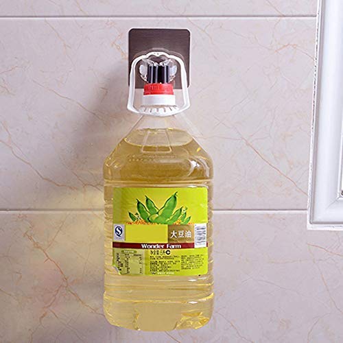 ZAVASIKA Plastic Mop Sticker Wall Mounted Mop Broom Hanger Holder Organizer Silver 4 - Image 5