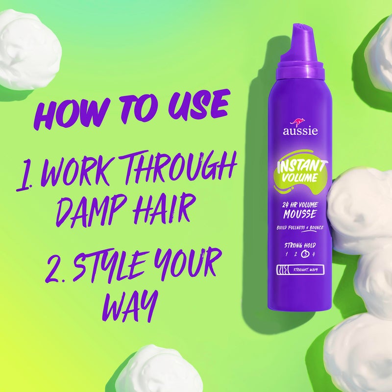 Aussie Instant Volume Mousse Triple Pack, 24-hour Volume Mousse, 6 oz - Image 5