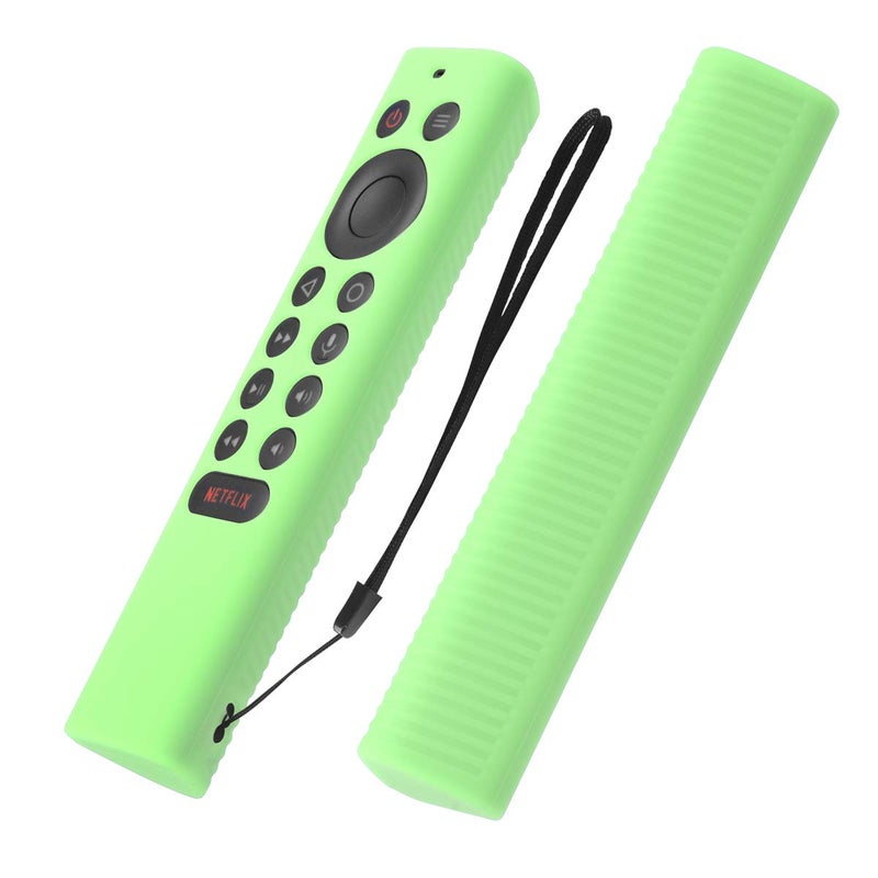 VSEER [2 Pack] Silicone Protective Cover for NVIDIA Shield TV Pro/4K HDR Remote Controller Series, Light Weight Kids-Friendly Silicone Skin Anti-Slip/Shockproof with Hand Strap (GlowBlue & Glowgreen) - Image 4