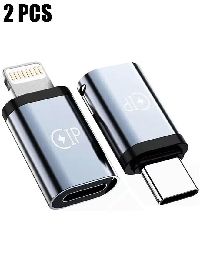 HY USB C to Lightning Adapter – USB C Male to Lightning Female for iPhone 13/12/11/X/XS/XR/8, MacBook, Samsung Galaxy, Dell XPS, Laptop & Monitor – Compatible with Type C Devices - Image 1