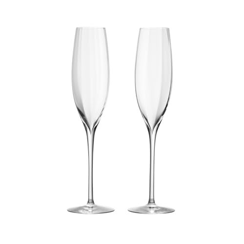 Waterford Elegance Optic Classic Champagne Flute, Pair - Image 1