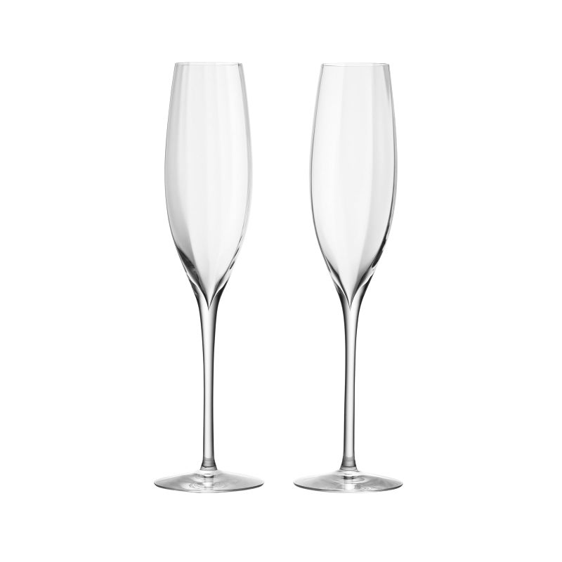 Waterford Elegance Optic Classic Champagne Flute, Pair - Image 2