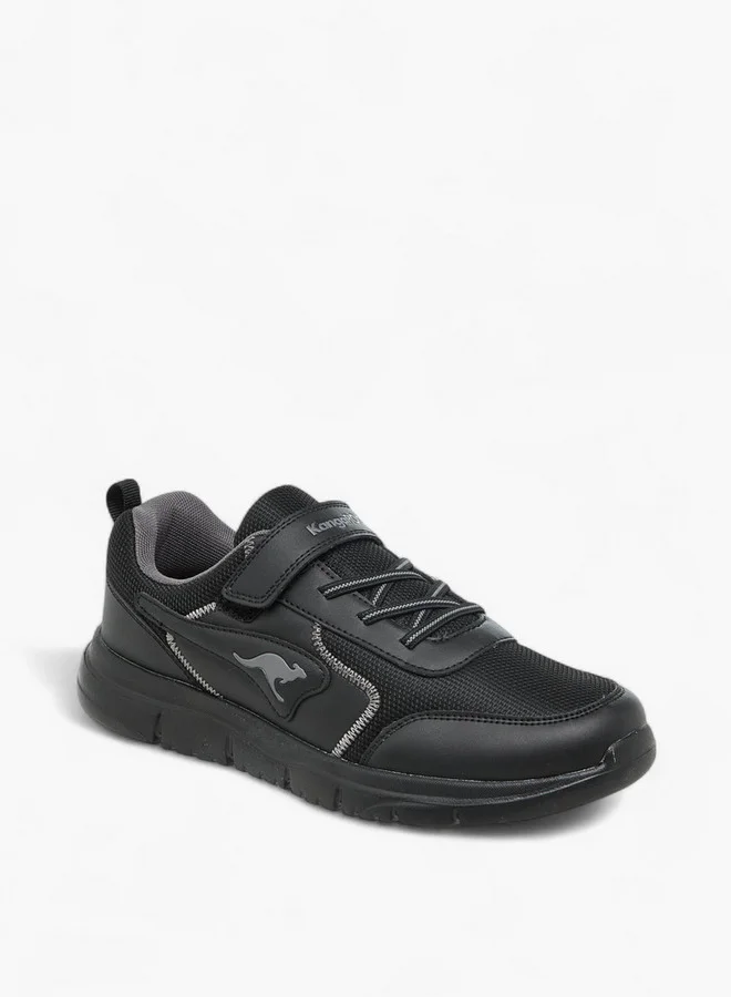 كانغاروس Women's Panelled Sports Shoes with Hook and Loop Closure