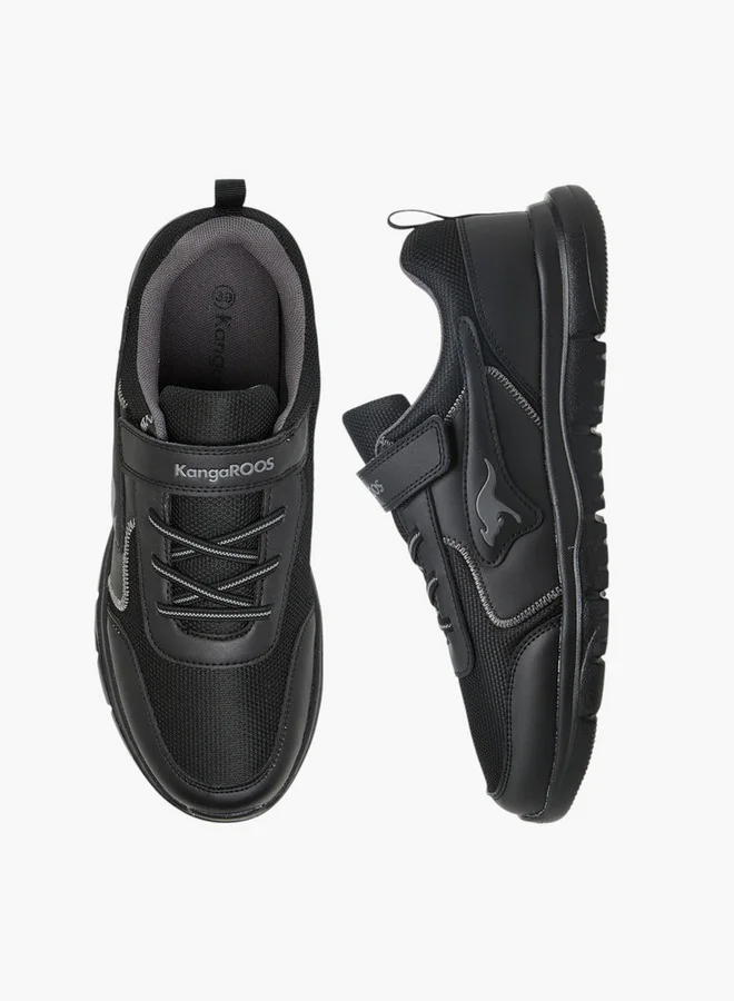 كانغاروس Women's Panelled Sports Shoes with Hook and Loop Closure