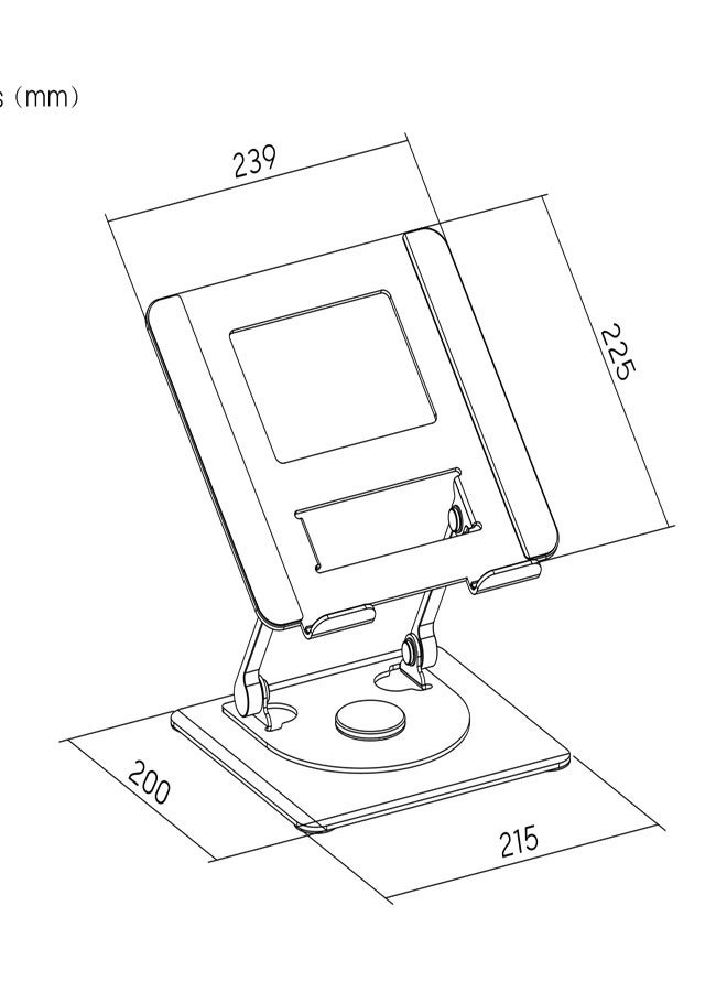 Skill Tech SH LP16 Aluminum Laptop Riser for 11"-17" Laptops, 5kg Load Capacity – Silver - Image 2