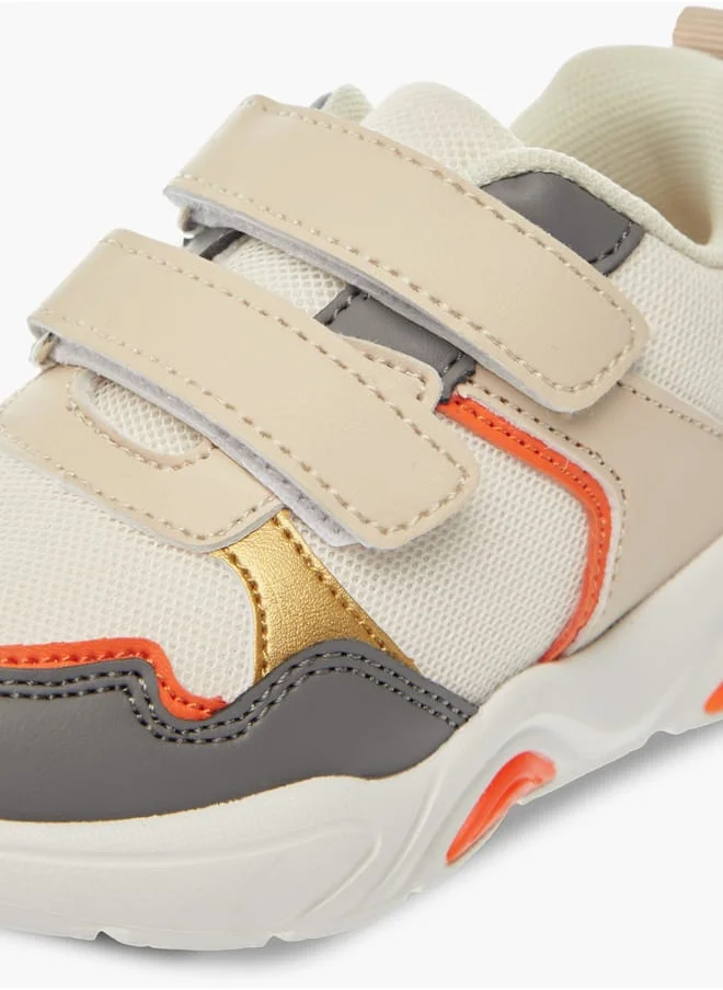 LBL by Shoexpress Boys Panelled Sneakers With Hook And Loop Closure