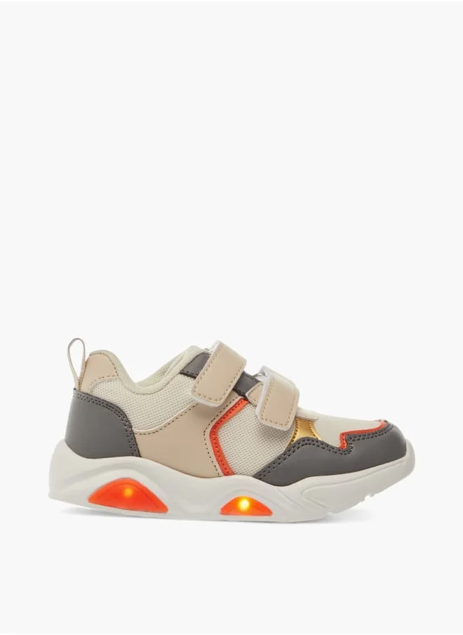 LBL by Shoexpress Boys Panelled Sneakers With Hook And Loop Closure