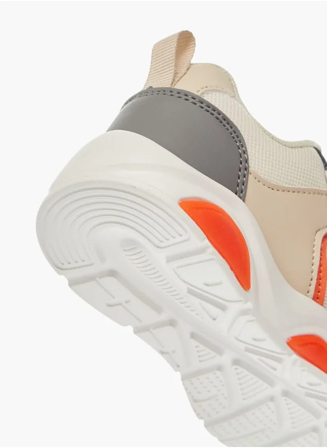 LBL by Shoexpress Boys Panelled Sneakers With Hook And Loop Closure