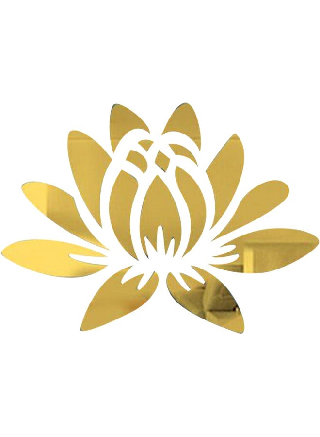TPGP 3D Acrylic Mirror Lotus Flower Wall Sticker Wall Art Decals  - Image 1