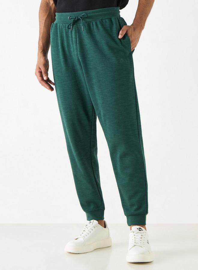 Kappa Logo Detail Joggers with Pockets and Drawstring Closure - Image 1