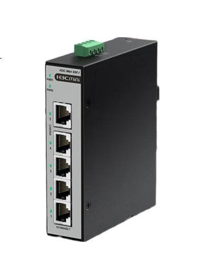 H3C Industrial-Grade Switch, 5-Port 100Mbps Switch, Enterprise-Grade/Monitoring Network Splitter, Hub, Converter, Rail-Mounted, Wide Temperature Range, Ip41 Waterproof And Dustproof, S5F-I - Image 3