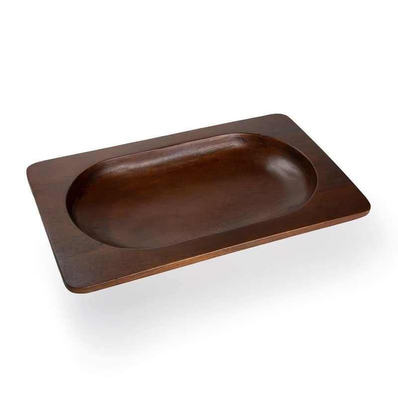 Ellementry Mango Wood Hearty Bowl Rectangle Color Natural Wood Mango Wood Kitchenware Versatile Decor Handcrafted Sustainable Food Safe Gifting - Image 4