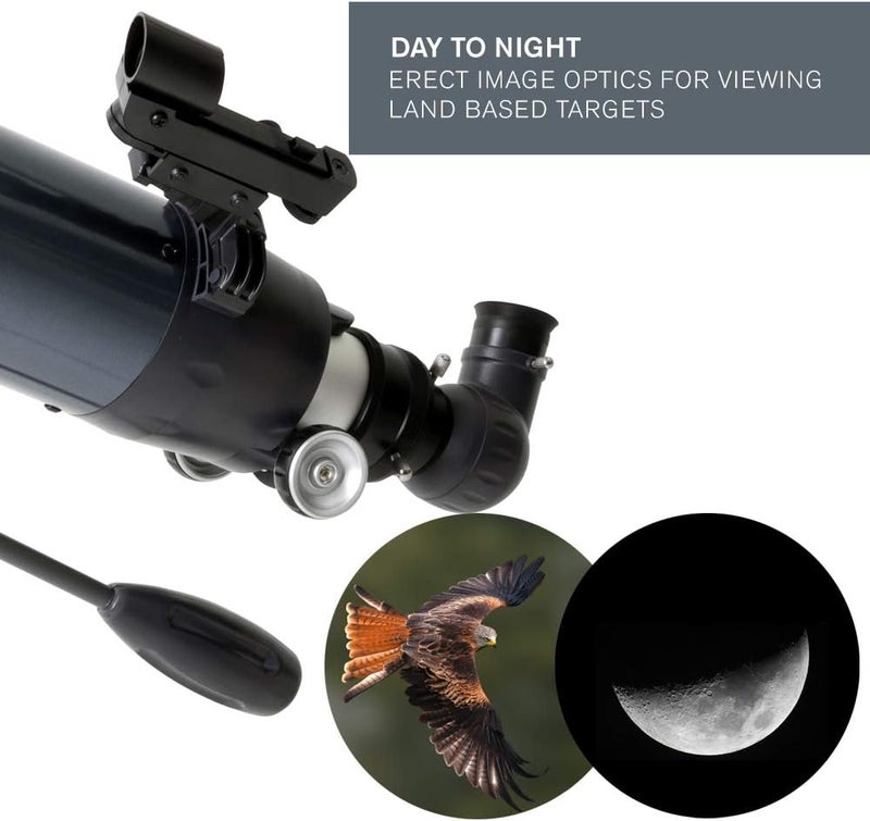 سلسترون تلسكوب Celestron AstroMaster 102AZ، تلسكوب انكساري للمبتدئين، عدسات زجاجية مطلية متعددة الطبقات، قاعدة ثلاثية الأرجل قابلة للتعديل في الارتفاع، بالإضافة إلى حزمة برمجيات علم فلك مجانية - Image 3