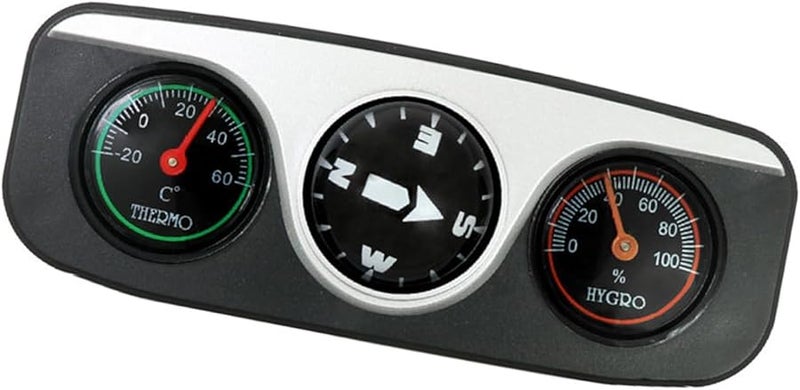 حامل لوحة القيادة مع بوصلة لاصقة دليل الملاحة أسود - Image 1