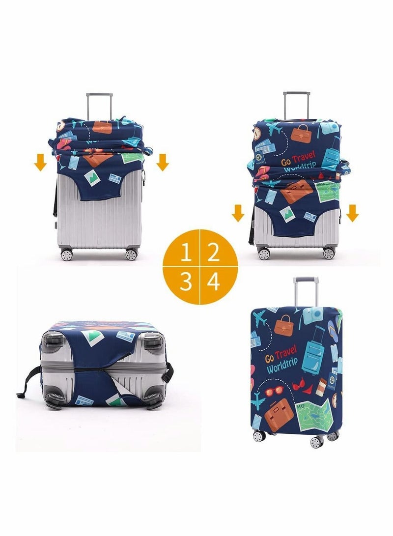 Y&D Suitcase Covers, Luggage Cover, Washable Protector Anti-scratch cover Fits 26-28 Inch (Go travel-Trip, L) - Image 3