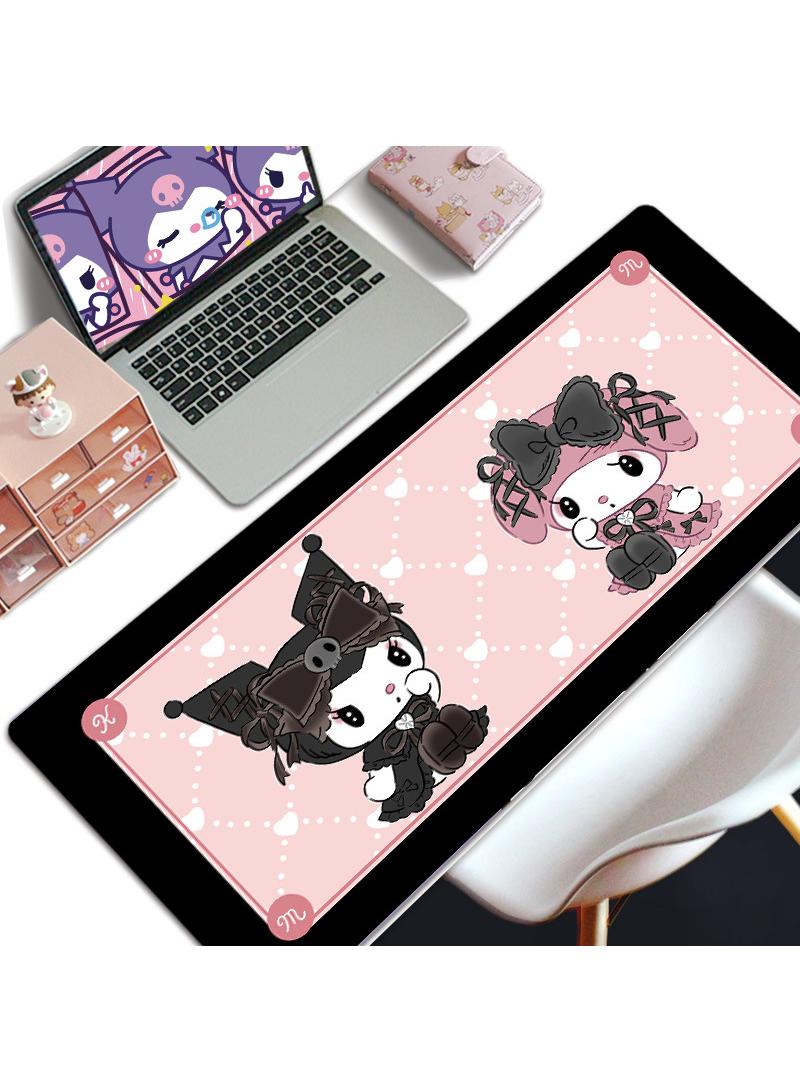 Y&D Kuromi Girls Gift Gaming Mouse Pad Extended Large Mat Desk Pad Stitched Edges Mousepad Long Mouse Pad And Non-Slip Rubber Base Mice Pad 800X300X4mm - Image 1