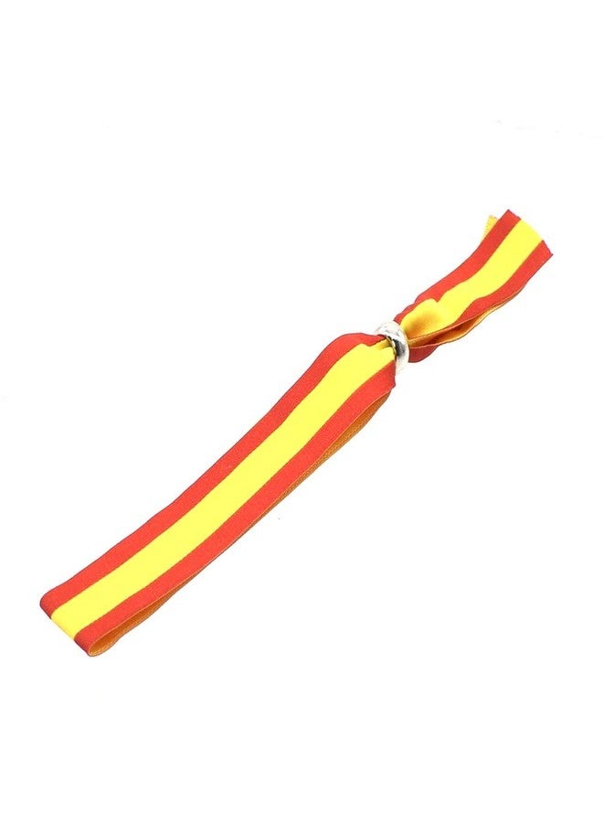 BDM Fabric bracelet with flag of Spain with adjustable capacity for women or men. 15 mm wide., Polyester - Image 2