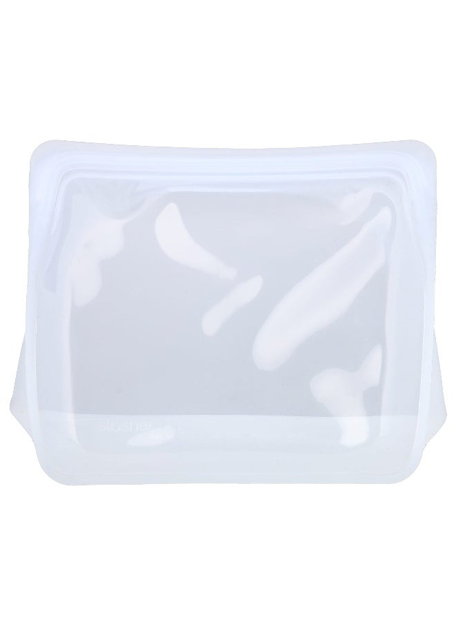 Stasher Stasher, Stand-Up Mega, Silicon Storage Bag, Clear, 104 fl oz (3.07 L)  - Image 3