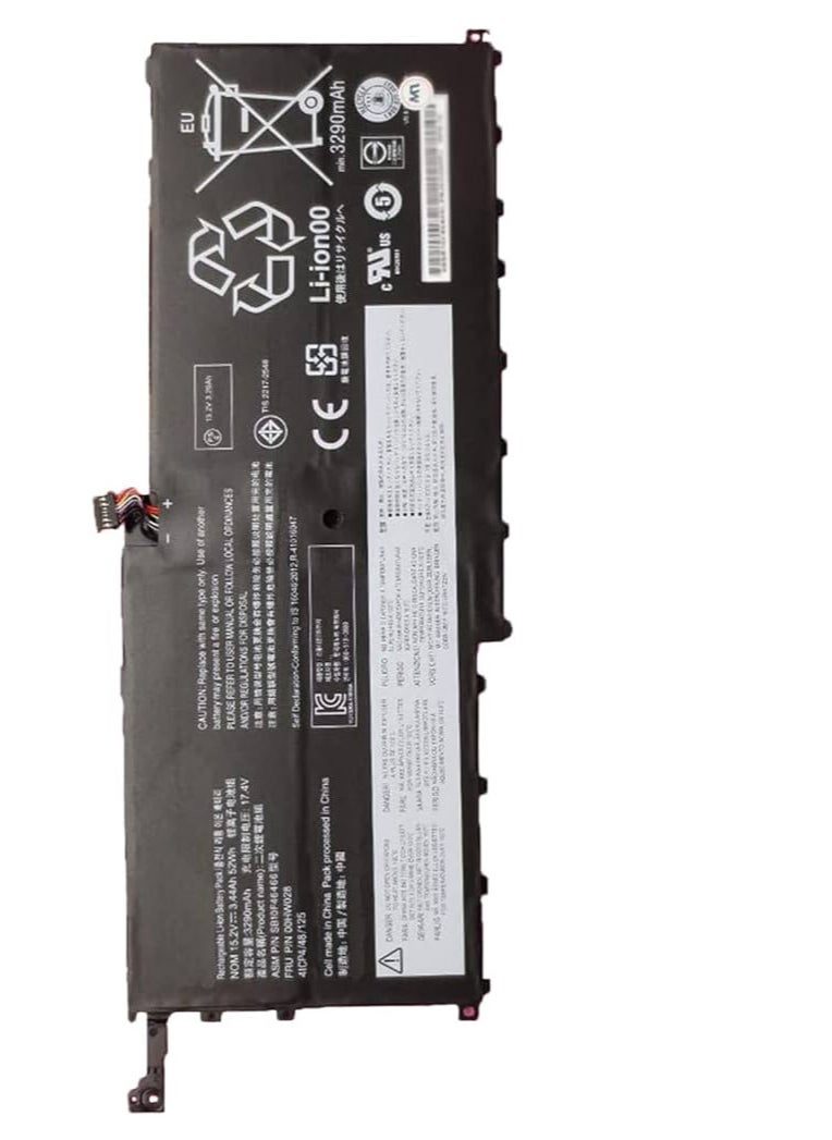 Generic - 00HW028 00HW029 Laptop Battery Compatible for Lenovo ThinkPad X1 Carbon 2016 ThinkPad X1 Carbon 4th 01AV457 01AV441 01AV439 SB10F46467 01AV409 01AV410 00HW029 01AV458 01AV444 01AV438 01AV440 - Image 1