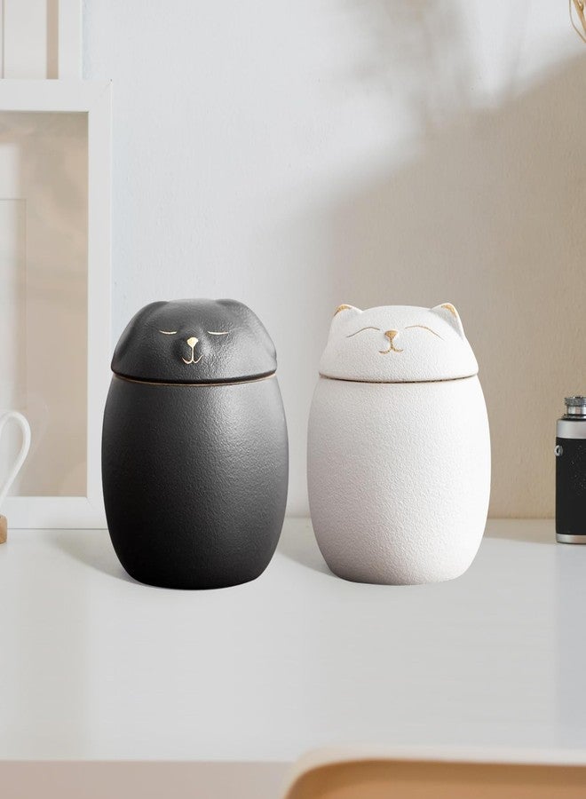 Camdeez Smiley-Cat Pet Urn for Ashes, Dog Urn, A Heartfelt Tribute to Your Beloved Pet, Cat urns for Ashes, Pet Ashes urn, Urn for cat Ashes, and Cat urn Collection, Black - Image 5