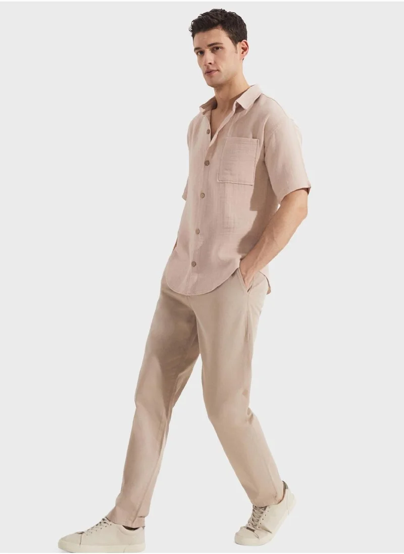 جون Essential Straight Fit Trousers