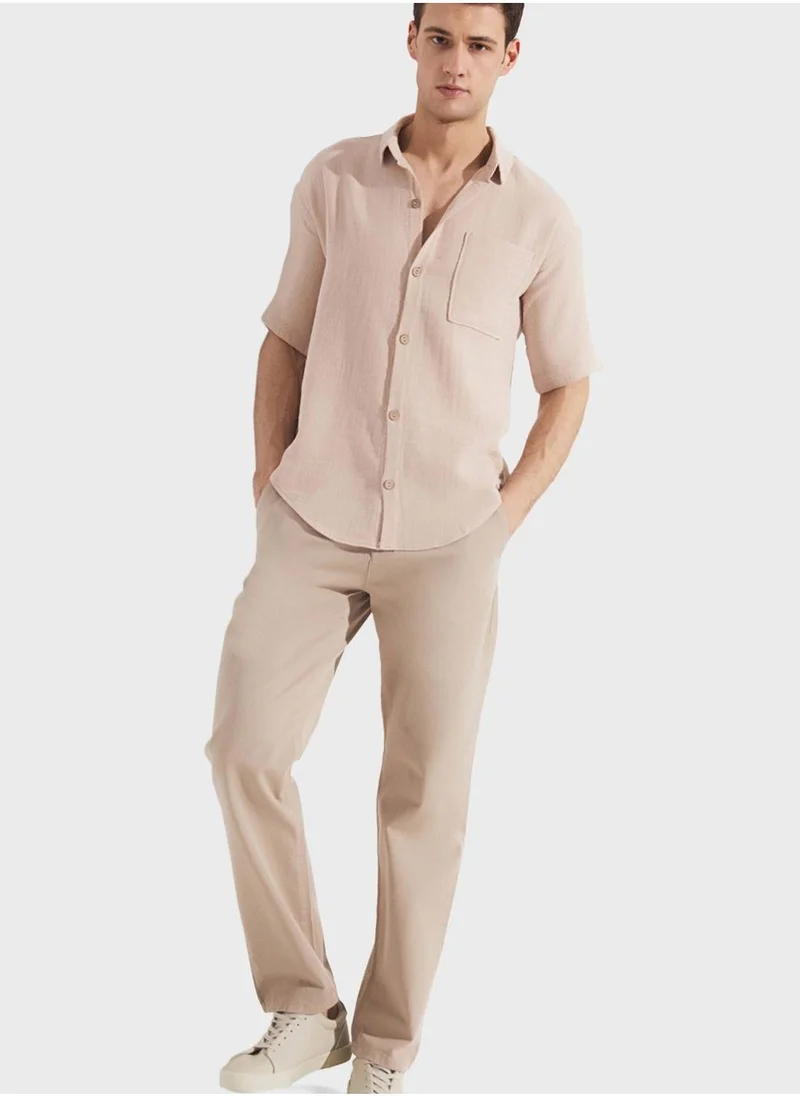 جون Essential Straight Fit Trousers