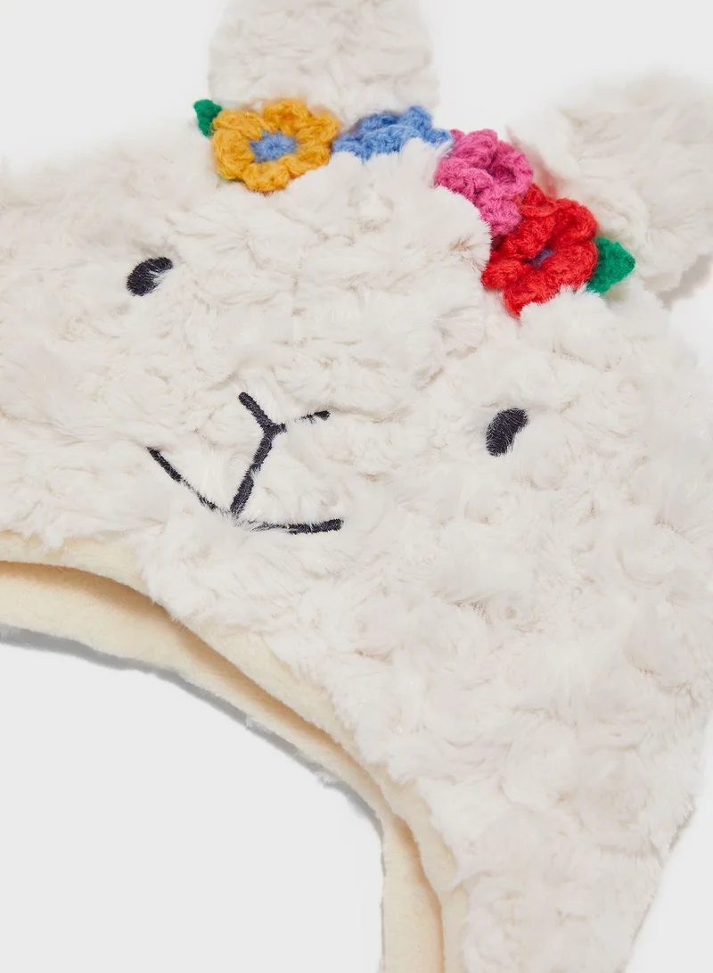 JoJo Maman Bebe Kids Llama Beanie