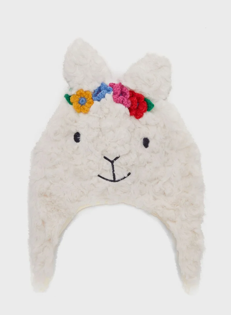 JoJo Maman Bebe Kids Llama Beanie