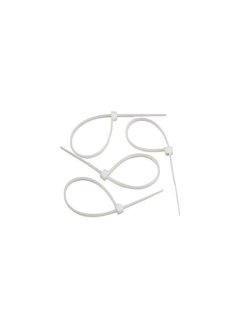 BirdFlee Birdflee Cable Tie Set of 100 Pcs 150 Mmx 36 Mm_White Wire Zip Cable Lock Strong And Durable Zip Locker  - Image 3