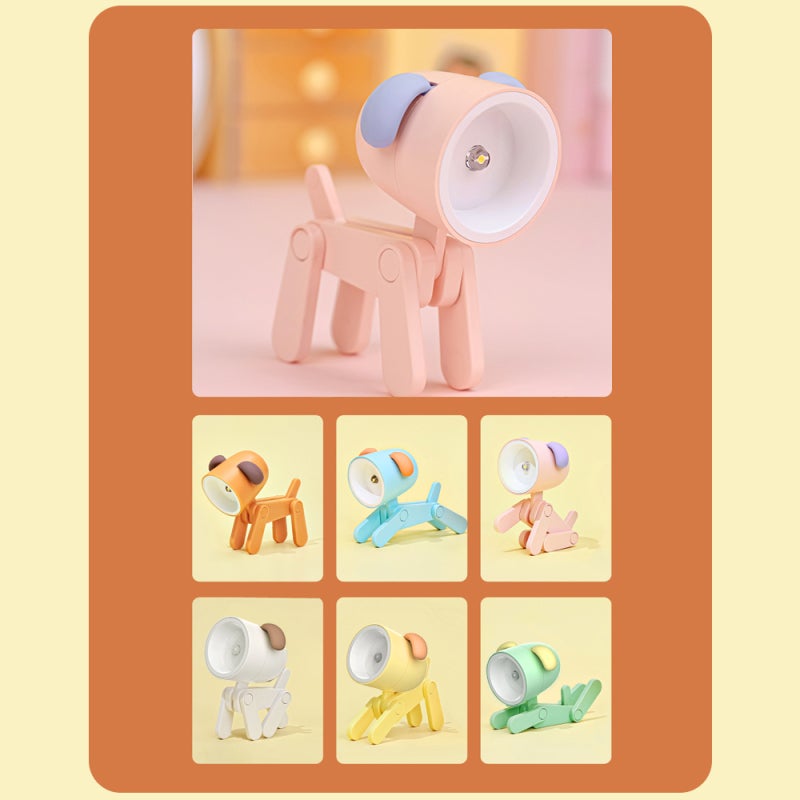Cute Animal LED Night Light Green 33x55x80mm Energy-Saving Eye Protection - High Quality ABS PC Adjustable Angle Desk Light for Kids Home Desktop Travel - Image 3