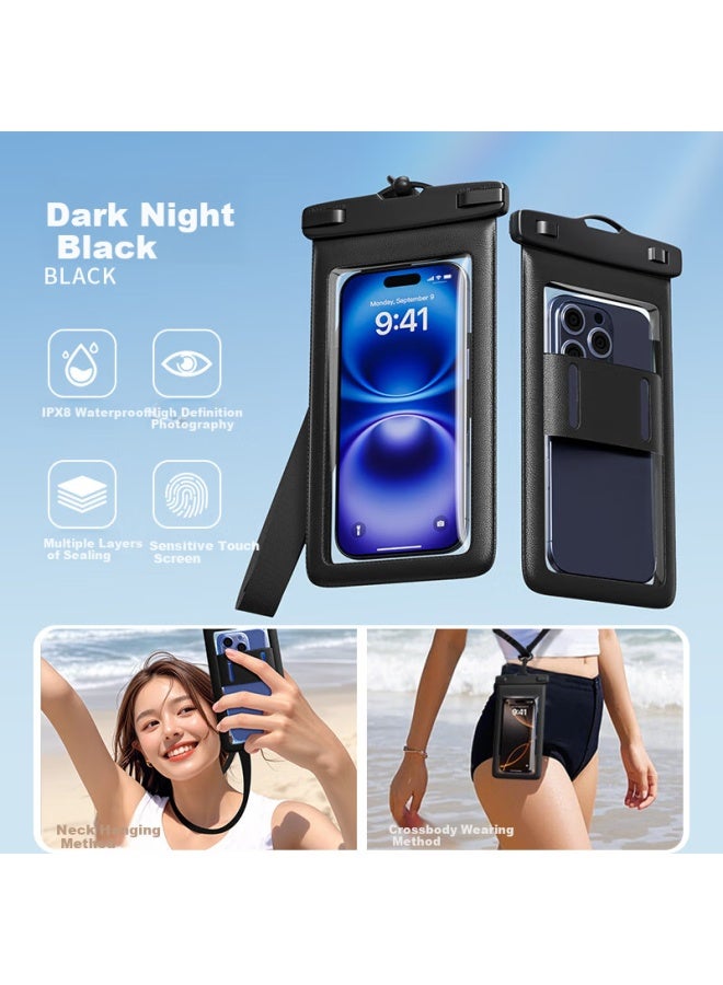 Langling 3-In-1 Waterproof Phone Bag Swimming Arm Band With Touch Screen Airbag Waterproof Diving Case High Definition Photography Sealed Bag Specialized For Diving Photography Hot Springs Universal