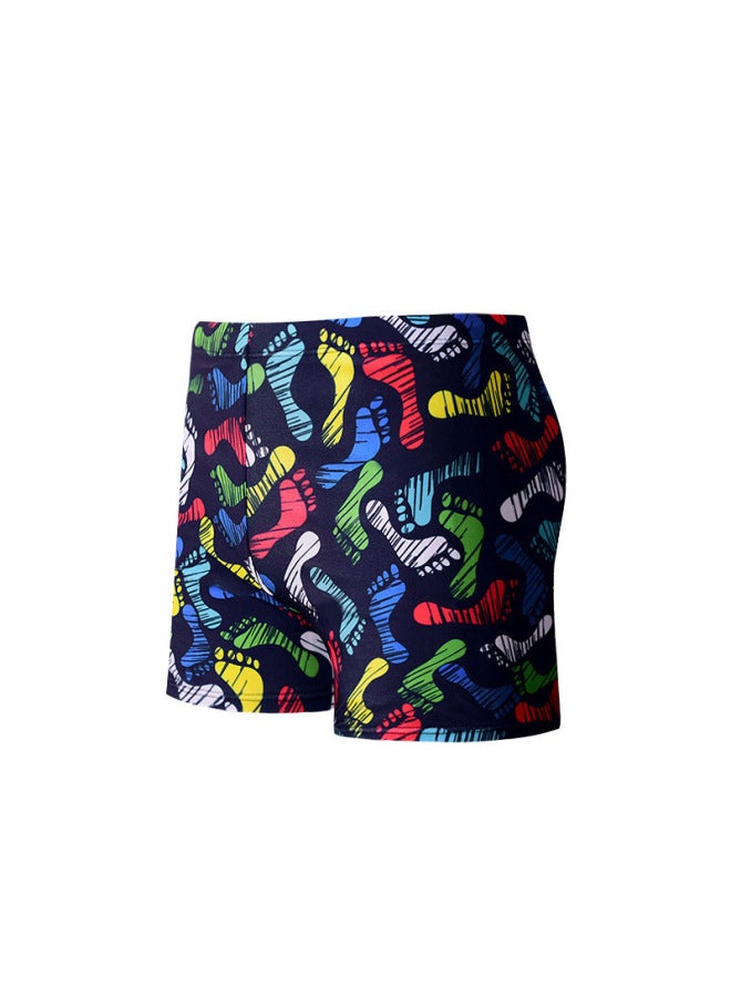 إسكدنيا شورت سباحة رجالي بوكسر كبير الحجم مع رباط، لون سادة، قماش مريح، سريع الجفاف، معدات حمام سباحة ربيع حار للرجال-اللون: 9 ألوان.- - Image 4