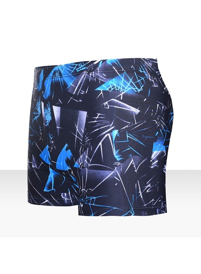 إسكدنيا شورت سباحة رجالي بوكسر كبير الحجم مع رباط، لون سادة، قماش مريح، سريع الجفاف، معدات حمام سباحة ربيع حار للرجال-اللون: 9 ألوان.- - Image 1