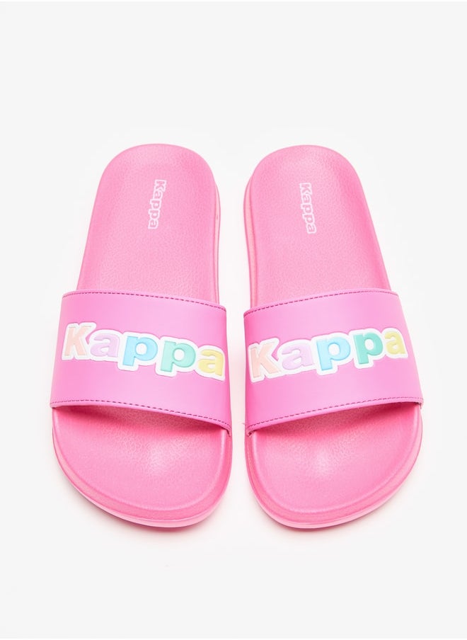Kappa - Girls' Logo Detail Slip-On Slide Slippers - Image 1
