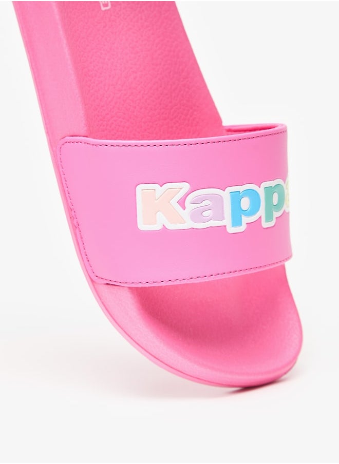 Kappa - Girls' Logo Detail Slip-On Slide Slippers - Image 1