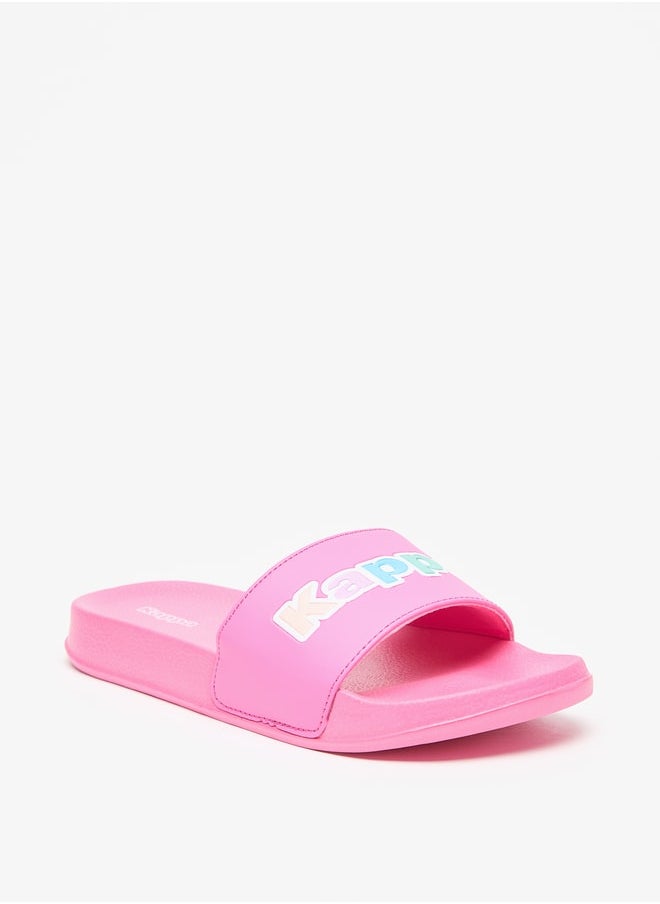 Kappa - Girls' Logo Detail Slip-On Slide Slippers - Image 1