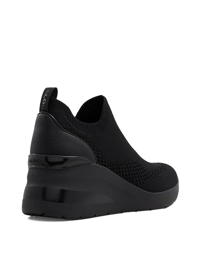 Aldo  Sevan Ladies Black Wedge Sneakers for Women | Best Price UAE