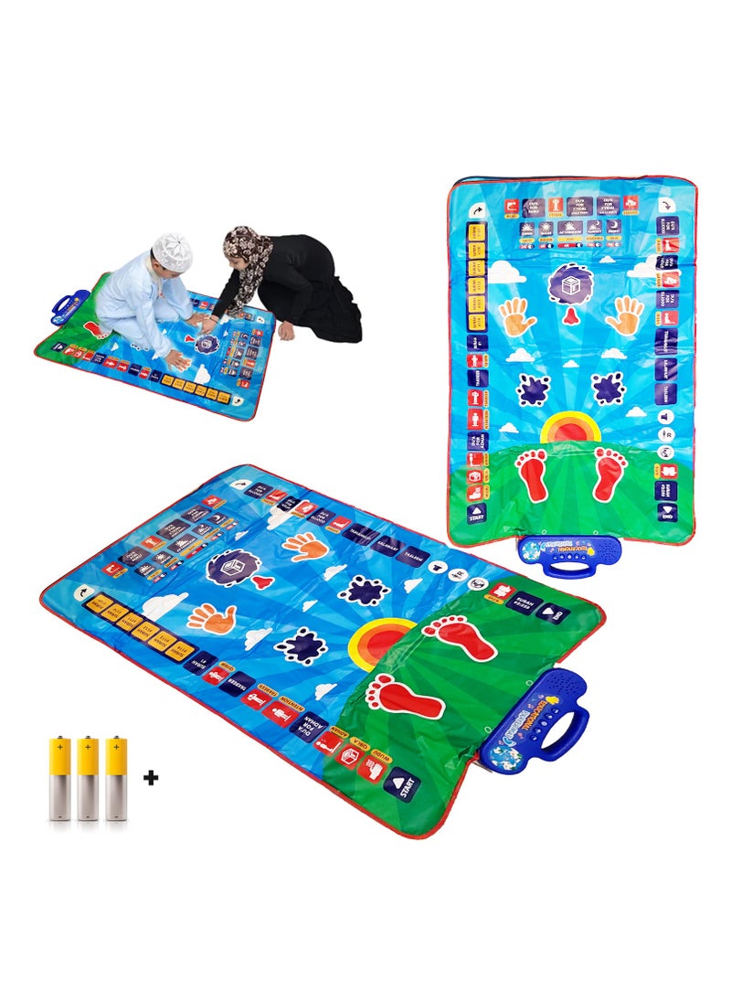 Tafan TAFAN™ Electronic Kids Educational Prayer Mat - Interactive Learning, Electronic Muslim Islamic Prayer Mat for Kids, Prayer Rug for Kids.  - Image 1