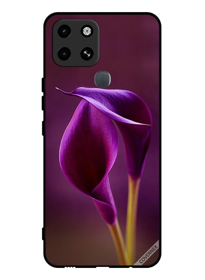 Covernex Protective Case Cover For Infinix Smart 6 Two Beautiful Flowers - Image 1