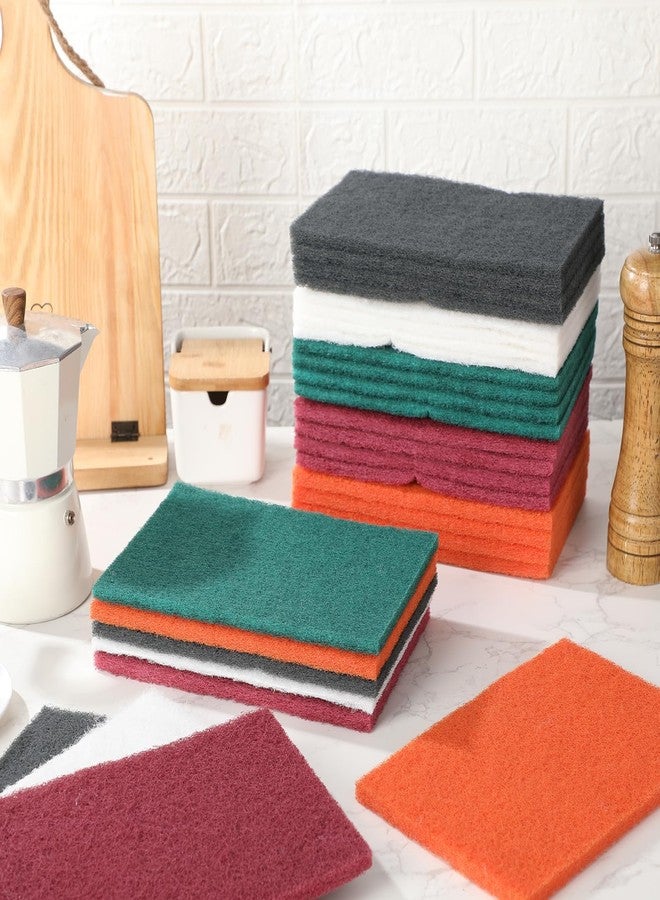 Hoolerry 30 Pcs 6 x 9 Inch Scuff Pad 5 Different Specifications Assortment Scouring Pad General Purpose Non Scratch Scrub Pad Ideal for Garden Automotive Body Tools and Grills Dish Kitchen Cleaning - Image 3