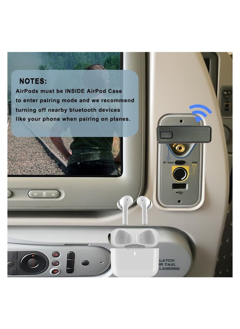 Excefore - Wireless Bluetooth Transmitter, Low Latency Bluetooth 5.0 Audio Adapter for Connecting Wireless Headphones/Earbuds, Works with All 3.5mm Aux Jacks on Airplanes, Gym Equipment, TVs - Image 1