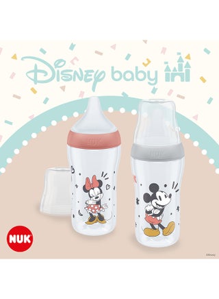 Perfect Match Baby Feeding Bottle | 3+ Months, Temperature Control, Anti-Colic Valve And Bpa Free | M-Silicone Teat, Disney'S Mickey Mouse-260Ml  Red - view 2