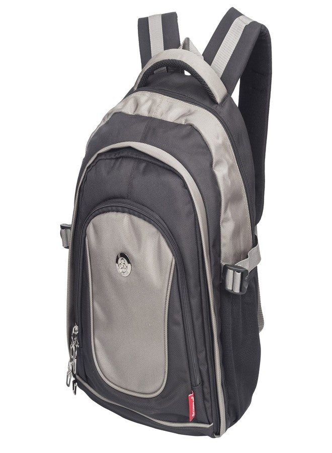 Cosmus Apollo 15.6 inch Casual Laptop Backpack/Travel Laptop Bag (Black & Grey) - Image 3