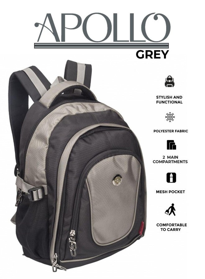 Cosmus Apollo 15.6 inch Casual Laptop Backpack/Travel Laptop Bag (Black & Grey) - Image 2