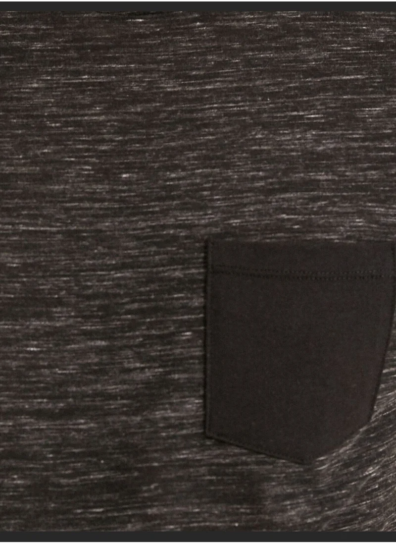 كوتون Short Sleeve T-Shirt Crew Neck Pocket