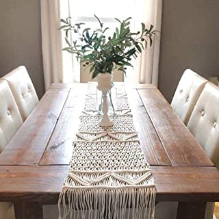AIVIK Macrame Bohemian Runner Home Table Runner Macrame Table Runner Handwoven Boho Table Runners Ideal Table 14X72 Inches - Image 3
