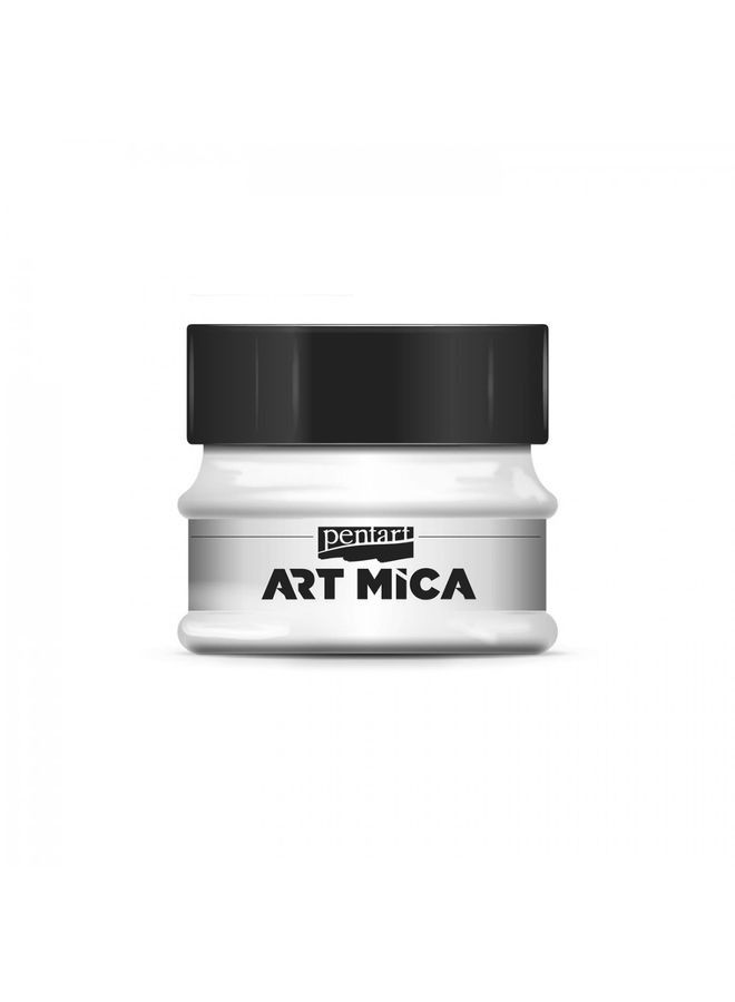بينتارت صبغة مسحوق الميكا آرت 9 جرام ، أبيض لؤلؤي