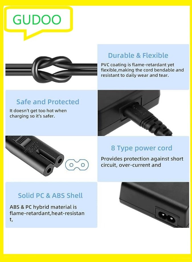 GUDOO LC-E10 Battery Charger for Canon LC-E10 LC-E10C LC-E10E Batteries for Canon EOS Rebel T7 T6 T5 T3 T100 4000D 3000D 2000D 1500D 1300D 1200D 1100D Cameras Battery Quick Chargers with Power Supply Cord - Image 5