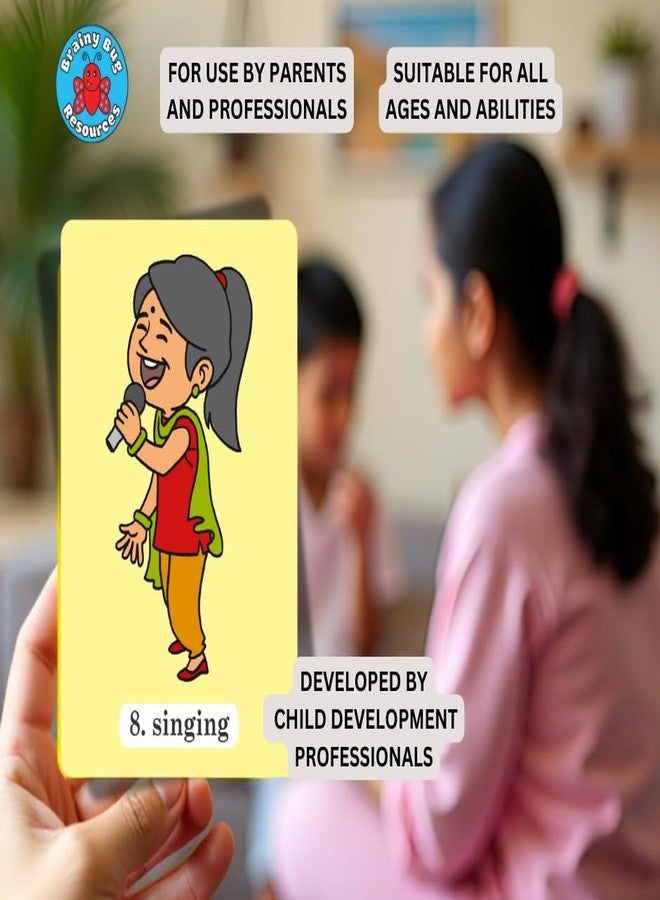 Brainy Bug Resources Brainy Bug Ressources Early Years Flashcards with App-Enabled Audio | 30 Everyday Objects and 30 Action Words - Level 1 | Audio in Hindi, English, Punjabi, Tamil, Kannada, Telugu | Spoken English - Image 5
