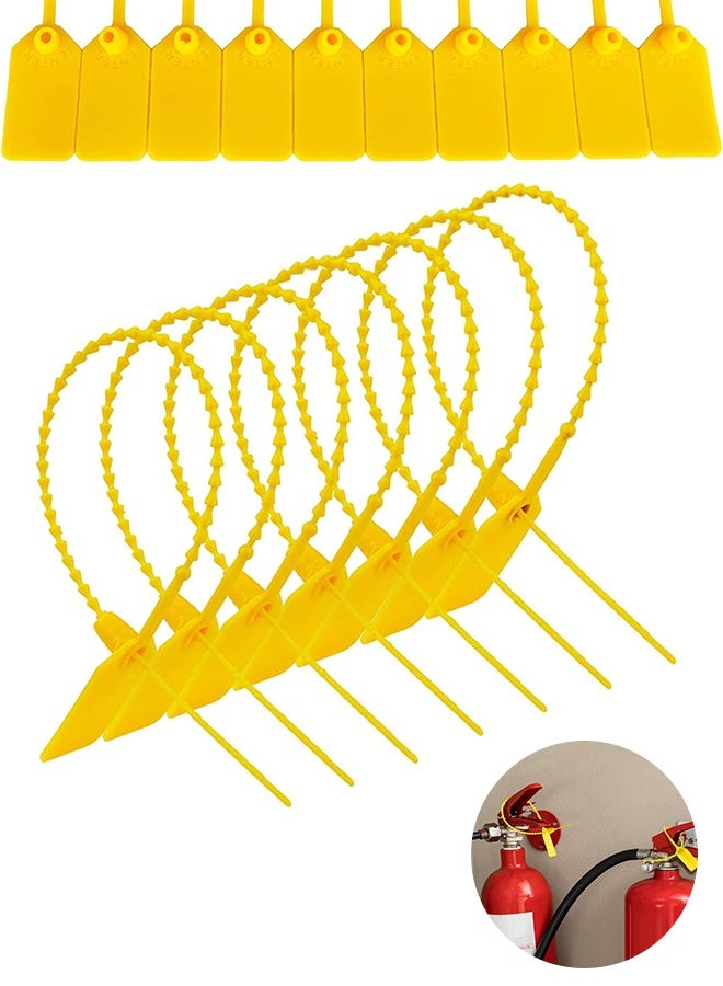 Duravel Plastic Security Seals Anti-Tamper Tags with Numbered Zip Ties for Fire Extinguisher Safety (100 Pieces, 250MM) - Image 1